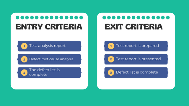 Entry and Exit Criteria for Test Reporting Phase